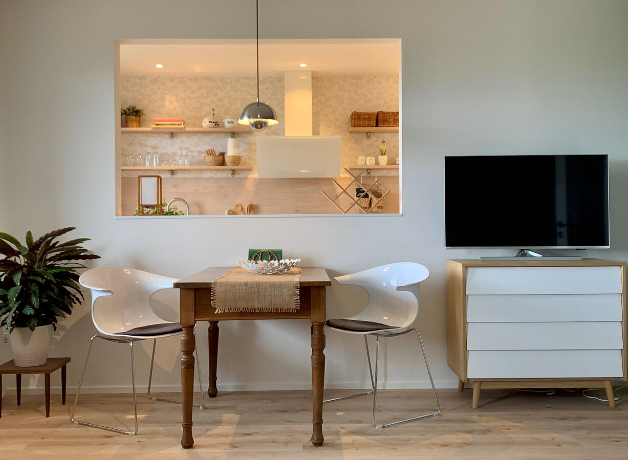 Essplatz im Wohnzimmer Essplatz im Wohnzimmer